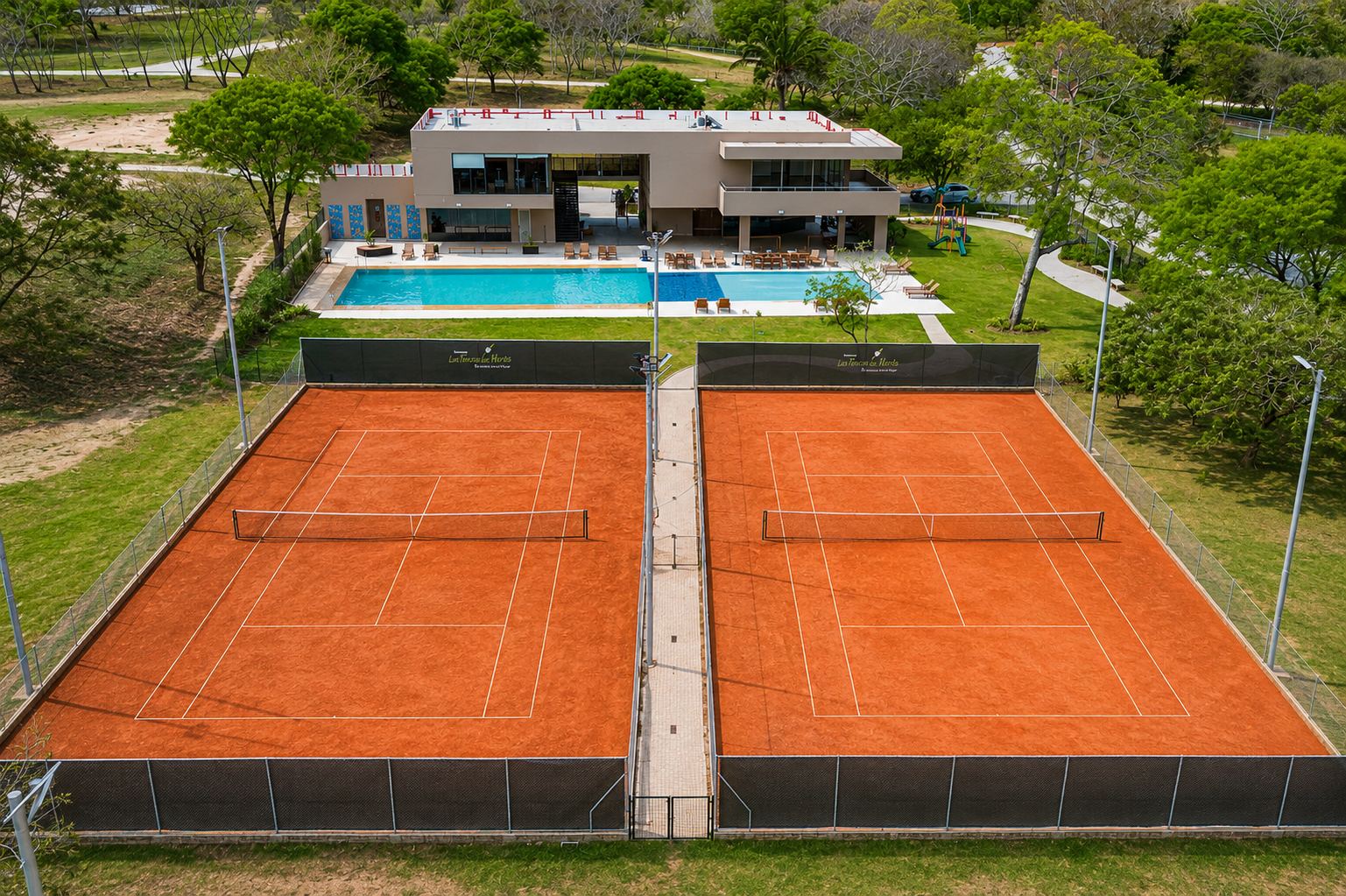 Canchas de tenis, otro ángulo