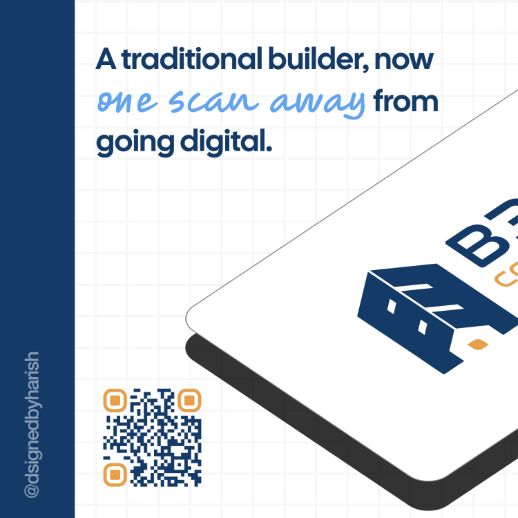 A business card built to open a conversation, 1 of 3