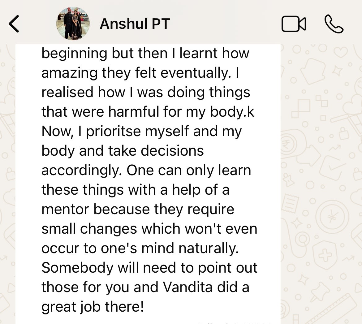 Message from Anshul