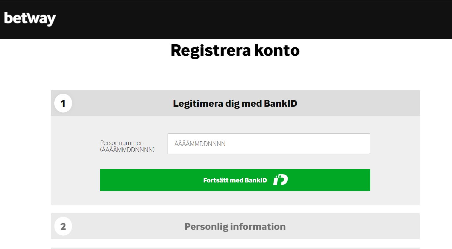 betway casino test