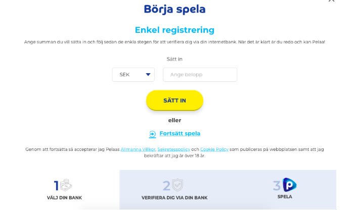 peela casino registrering