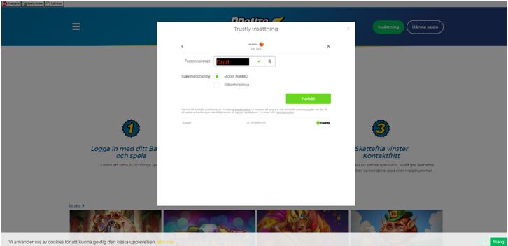 pronto casino registrering