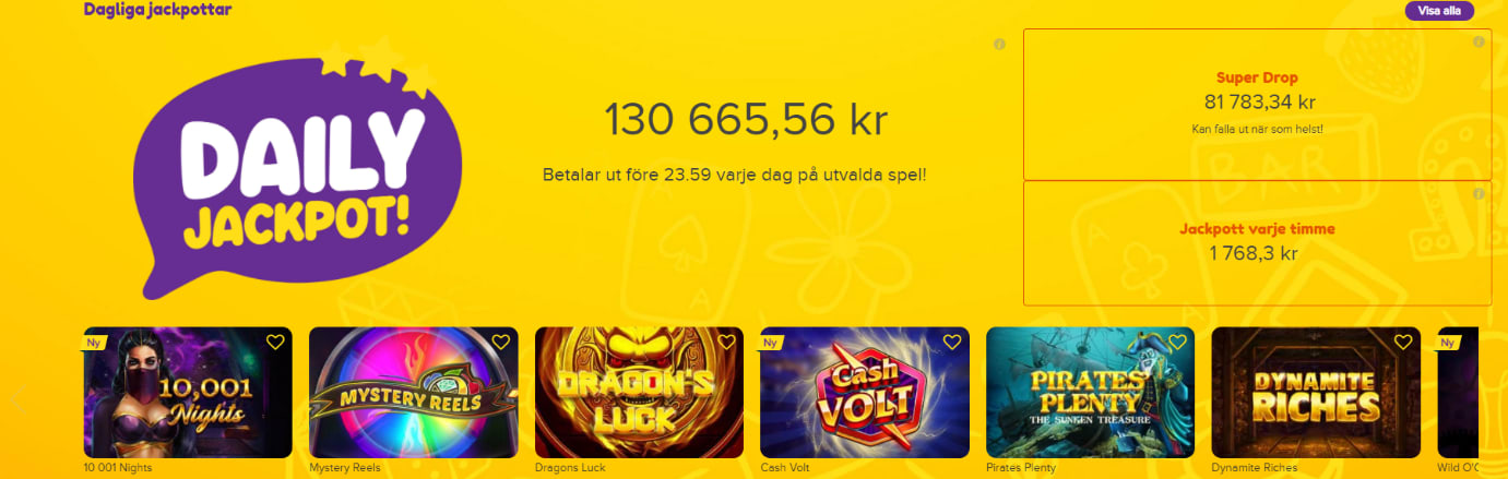 Jalla casino jackpott