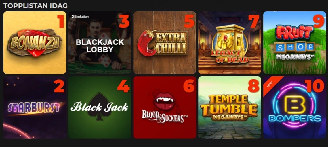 Klirr casino spellobby