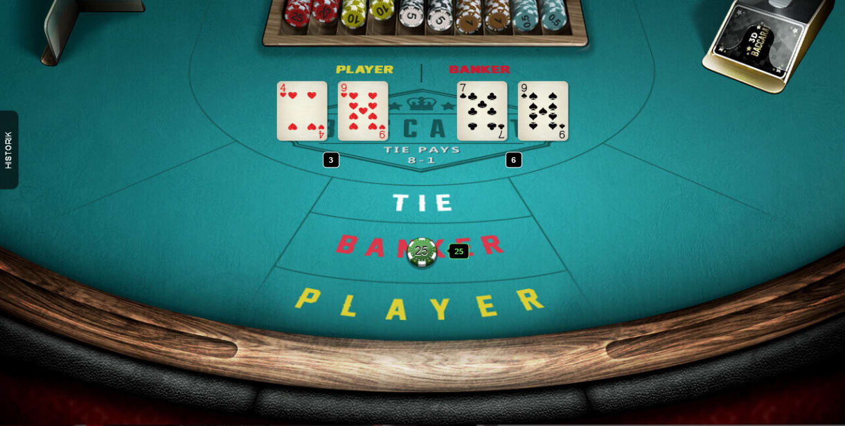 Baccarat nio vinner