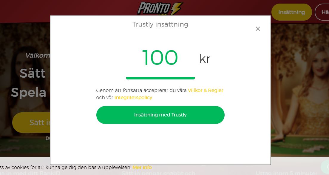 pronto live reg