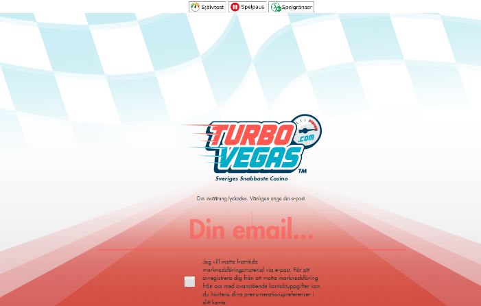 turbo vegas registrering