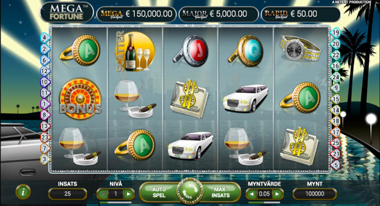 Mega fortune slot spelplan