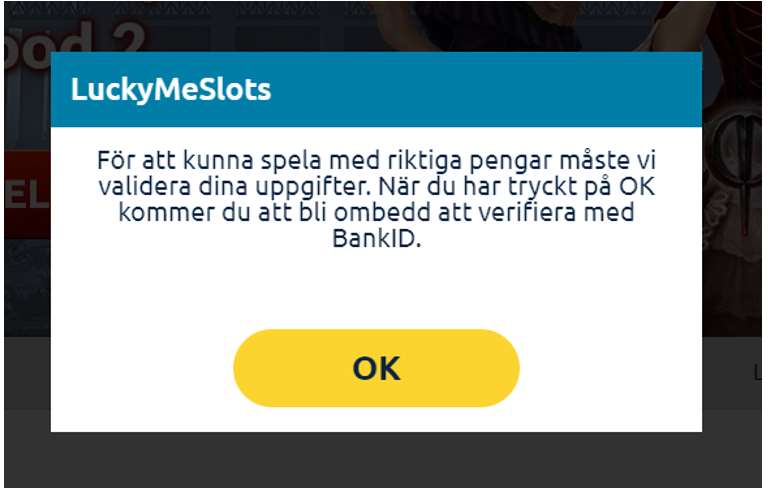 Lucky me slots bankid