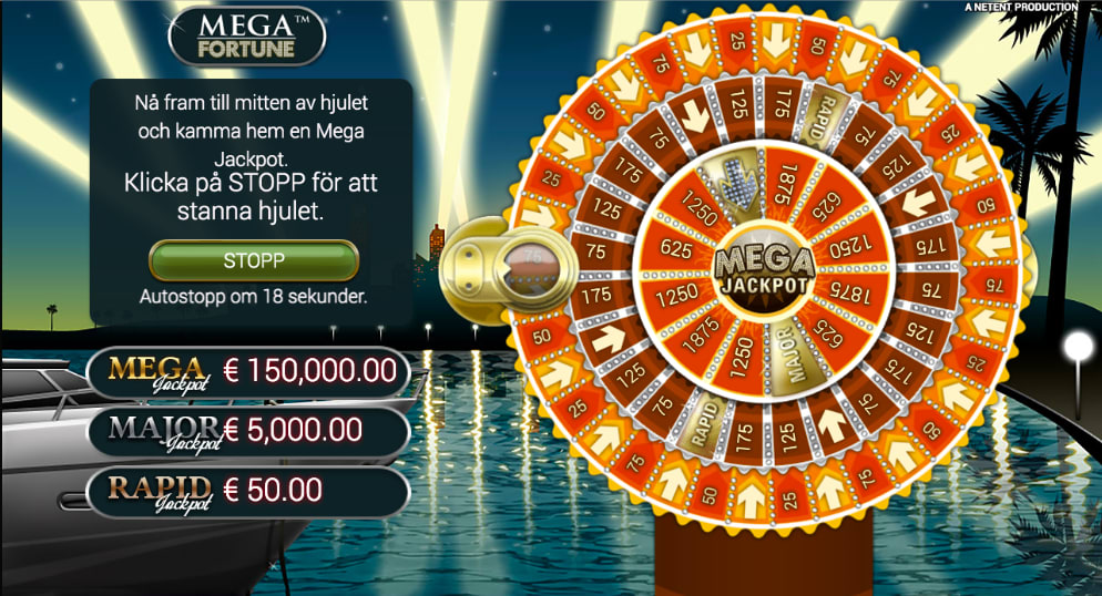 Mega fortune bonus hjul