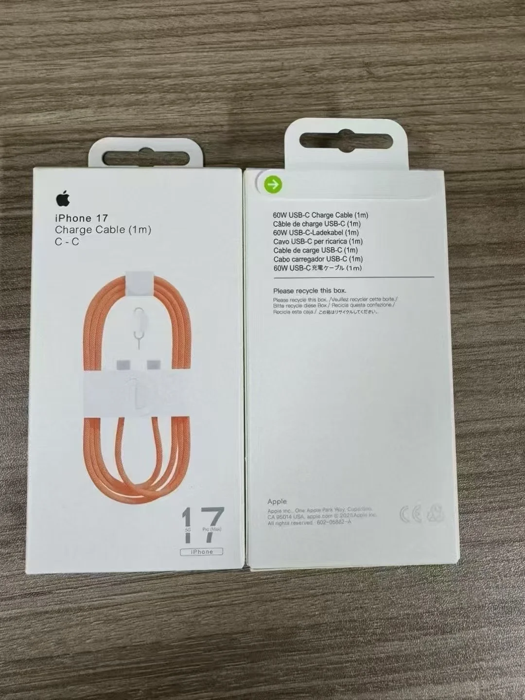 مختوم  برتقالي Type-C to Type-C Fast Charging Cable