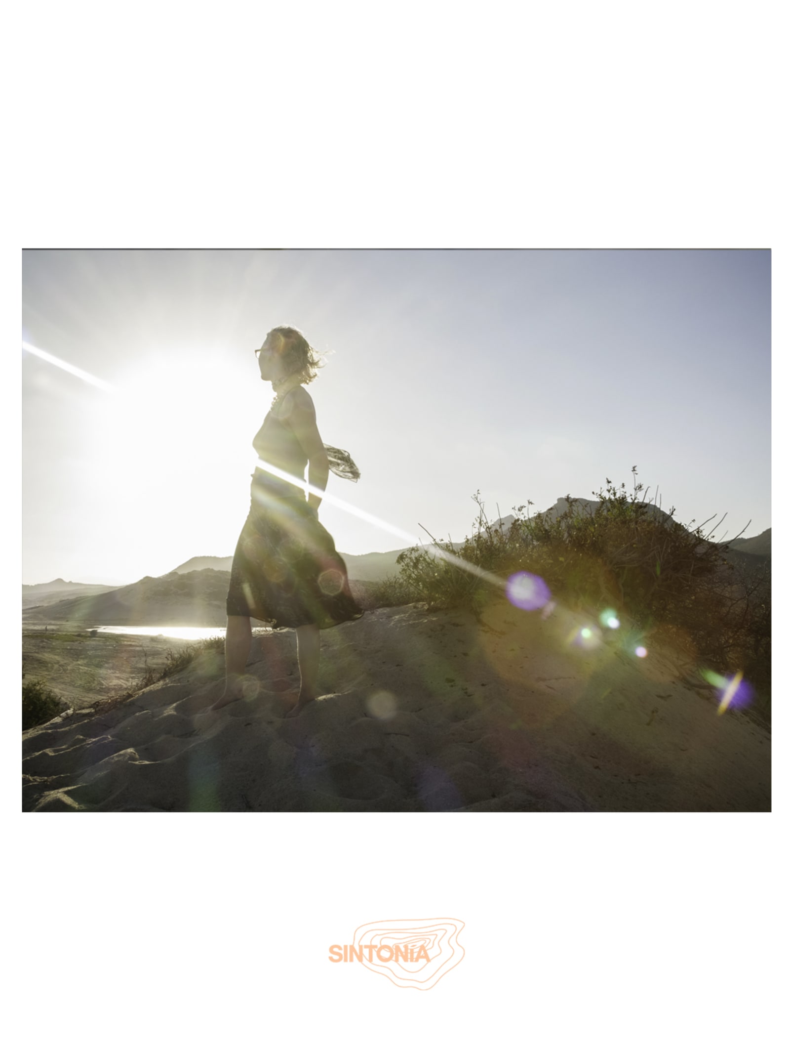 Meira Kierfer during the art residency in Baja California Sur