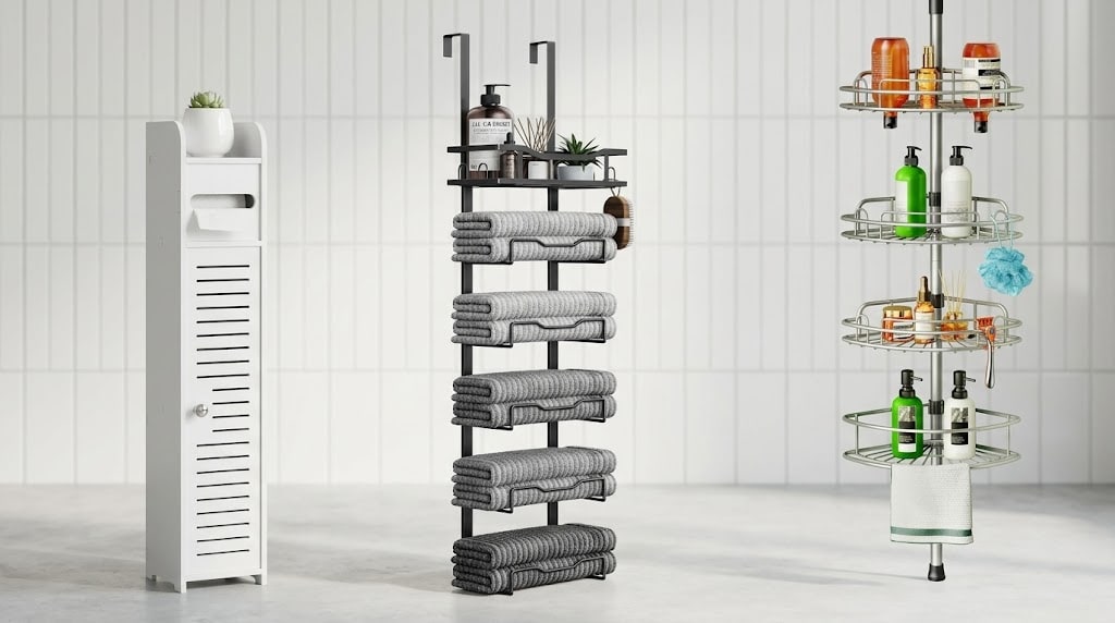7 Best Bathroom Storage Units For Renters in 2026