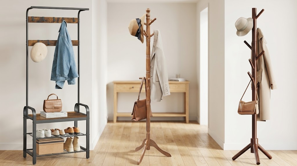 Which Entryway Coat Rack Should You Get? 9 Options