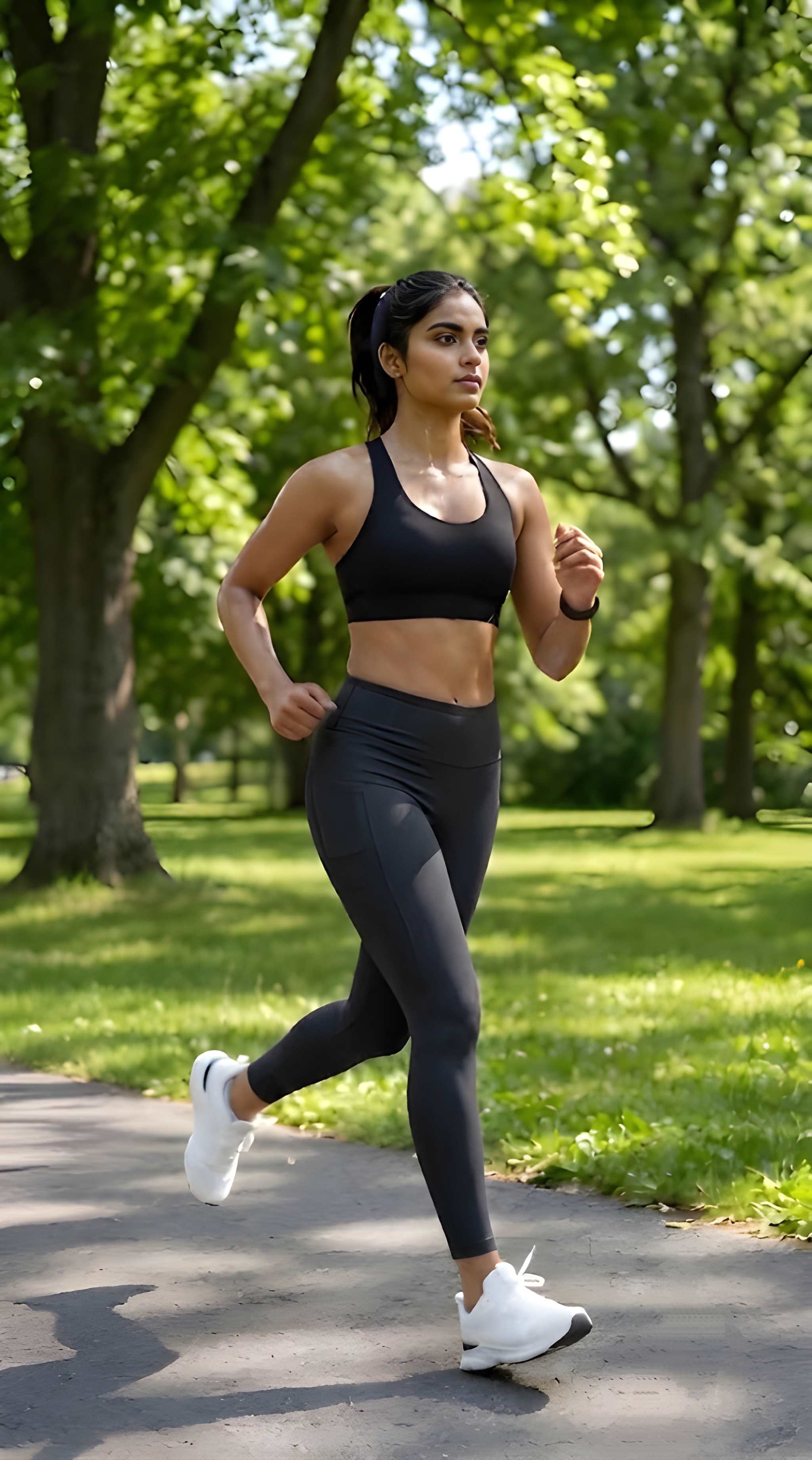Activewear Yoga Pants With Side Pockets - Black thumbnail 5