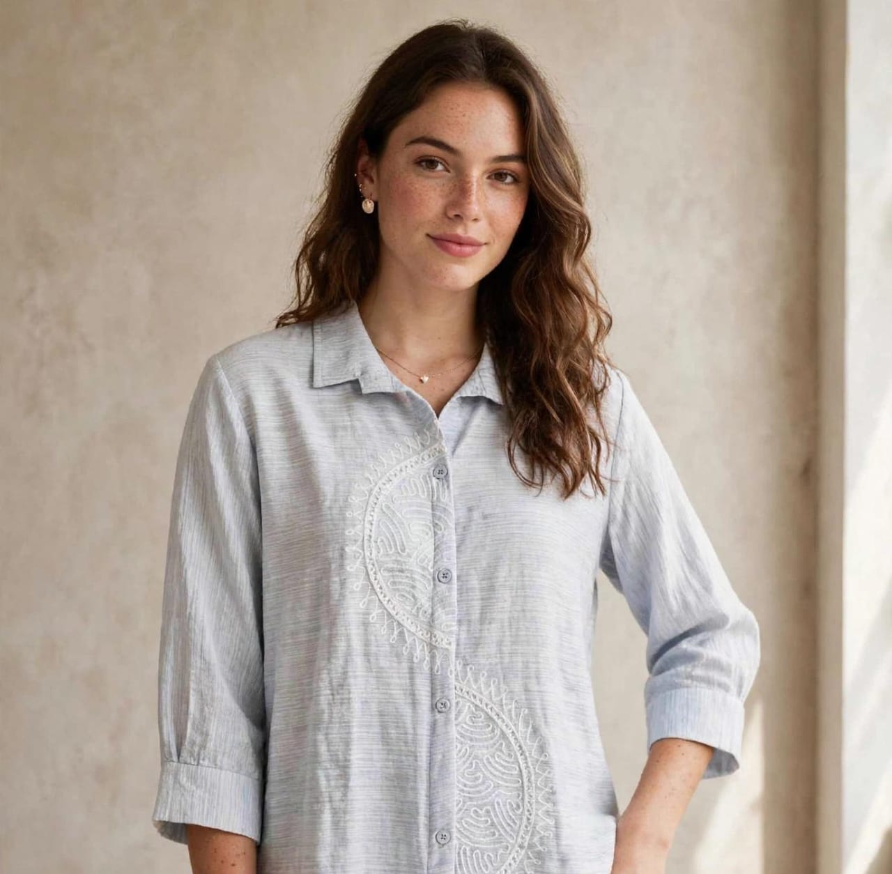 Western White Embroidered Wear thumbnail 3