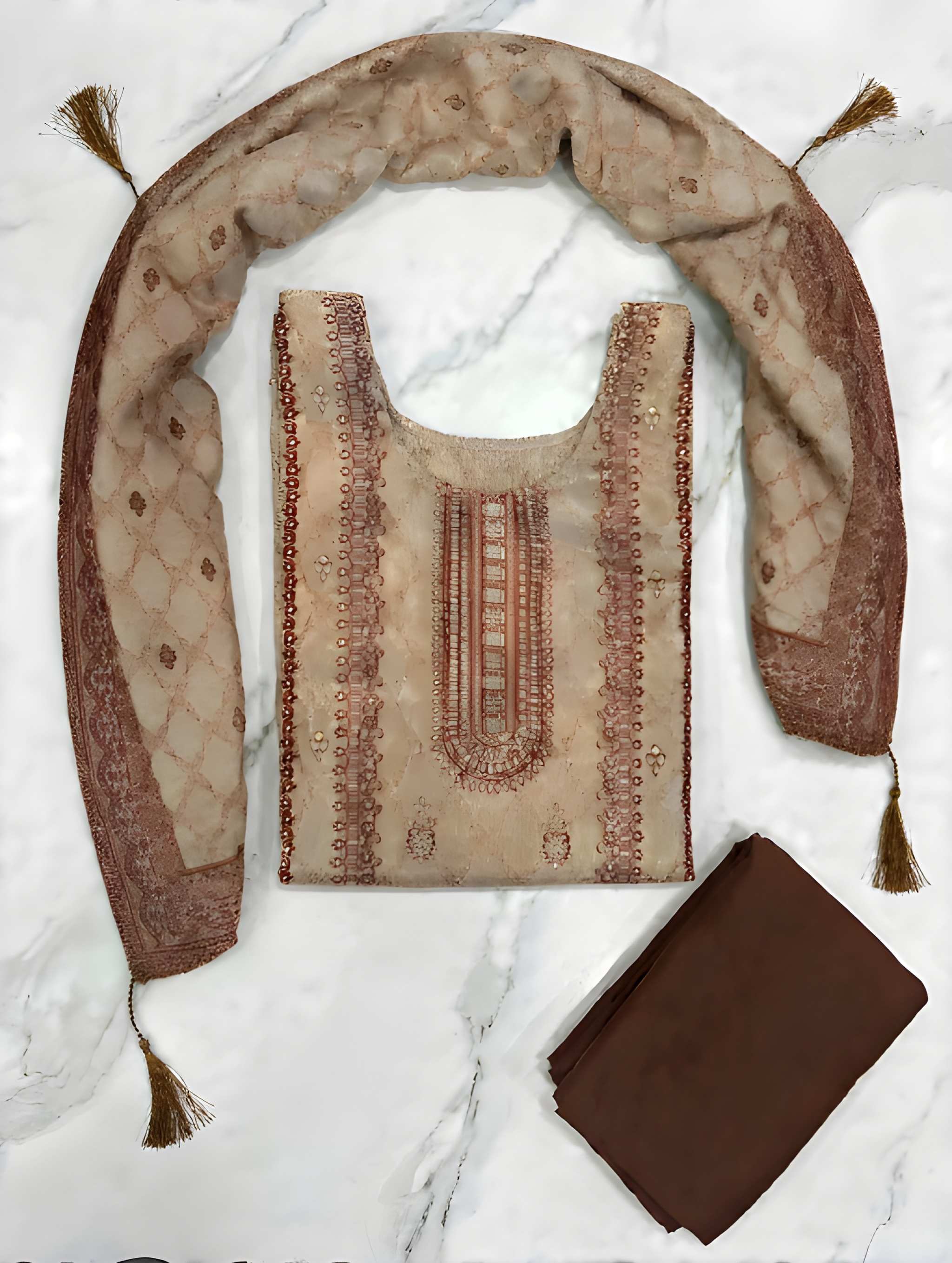 Lime Stone Printed Kurta Set thumbnail 4