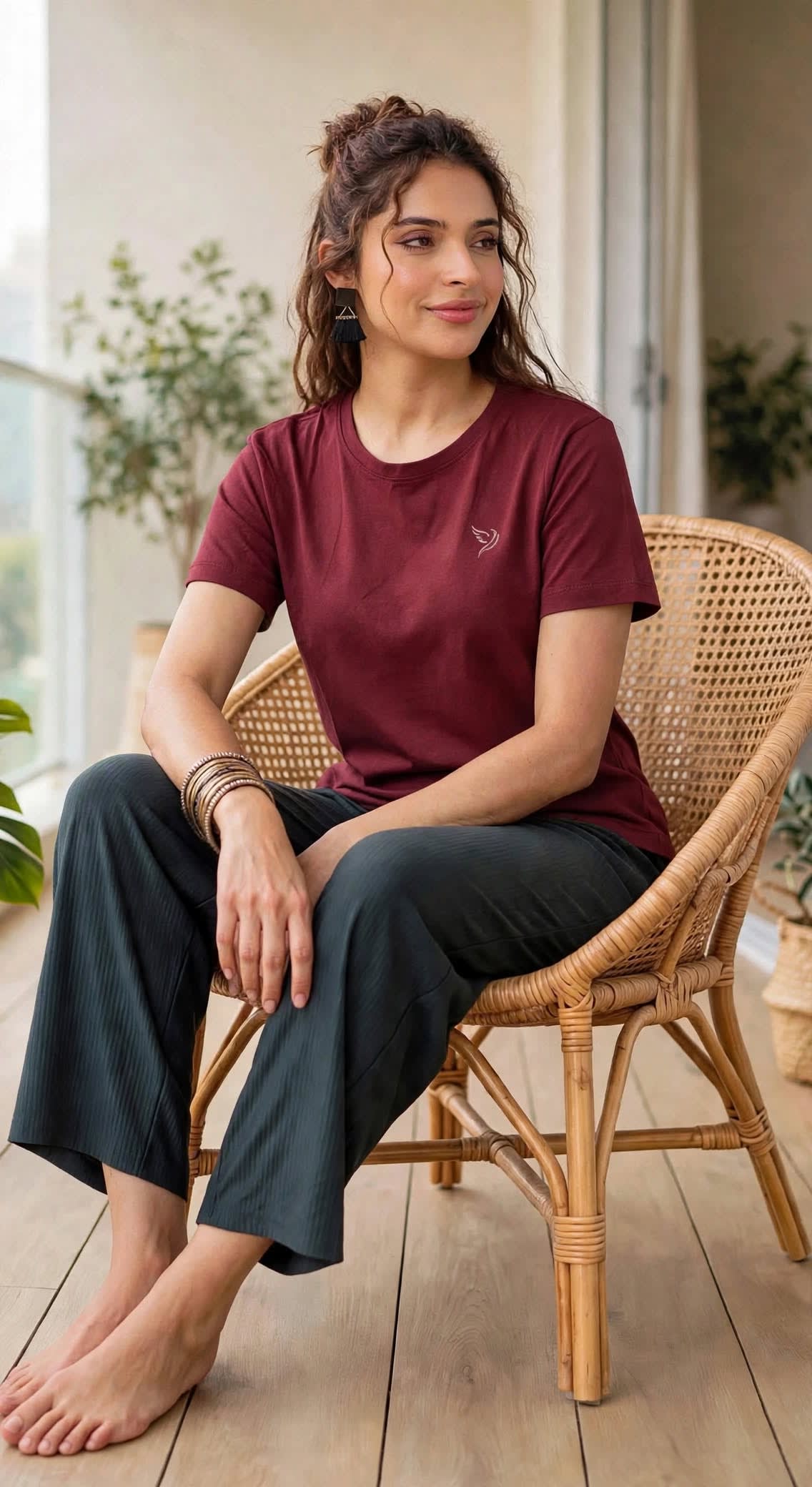Cherry Berry Minimalist Regular Fit T-shirt