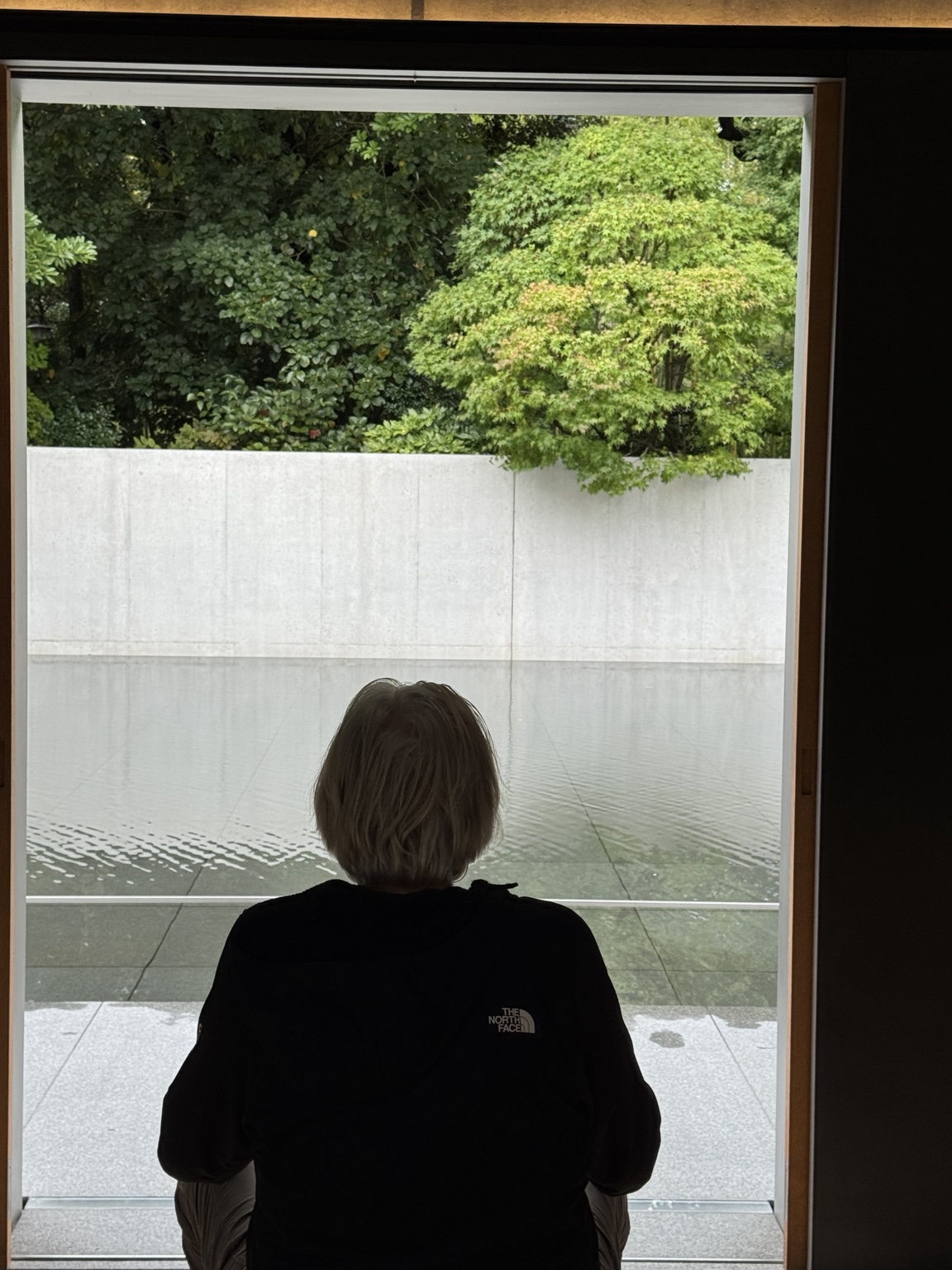 A quiet moment looking out over the water.