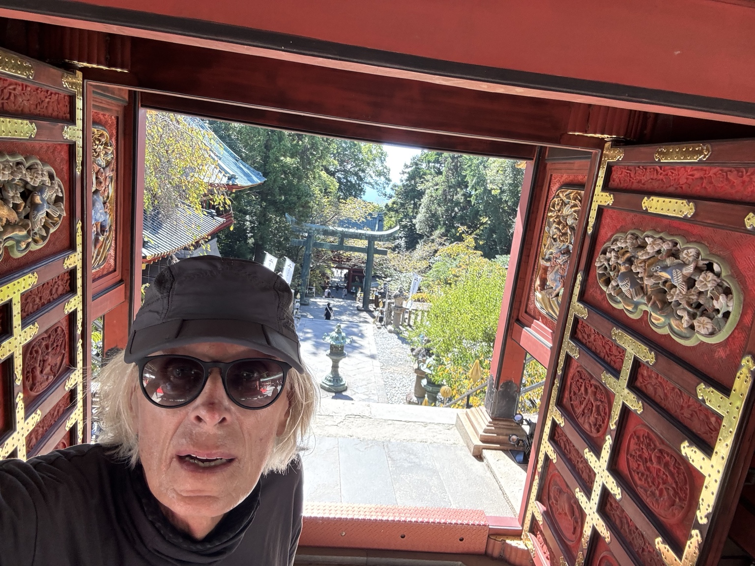 Kurt in a travel photograph in Japan.