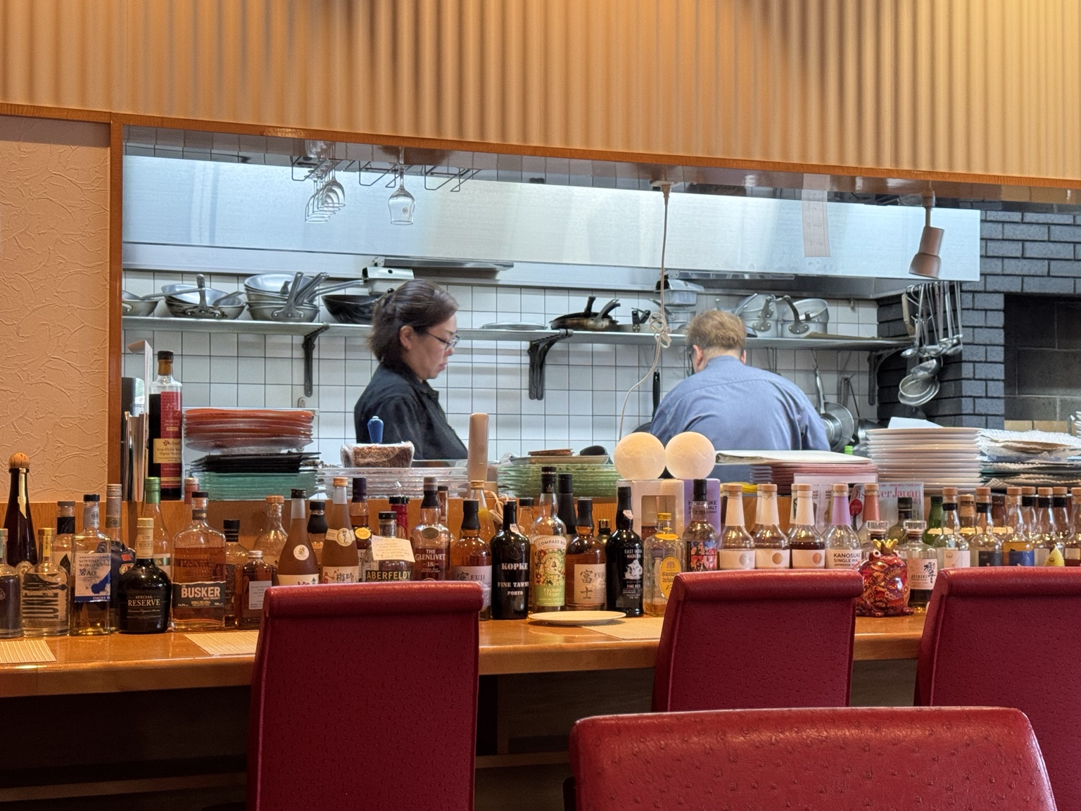 A glimpse inside the restaurant.