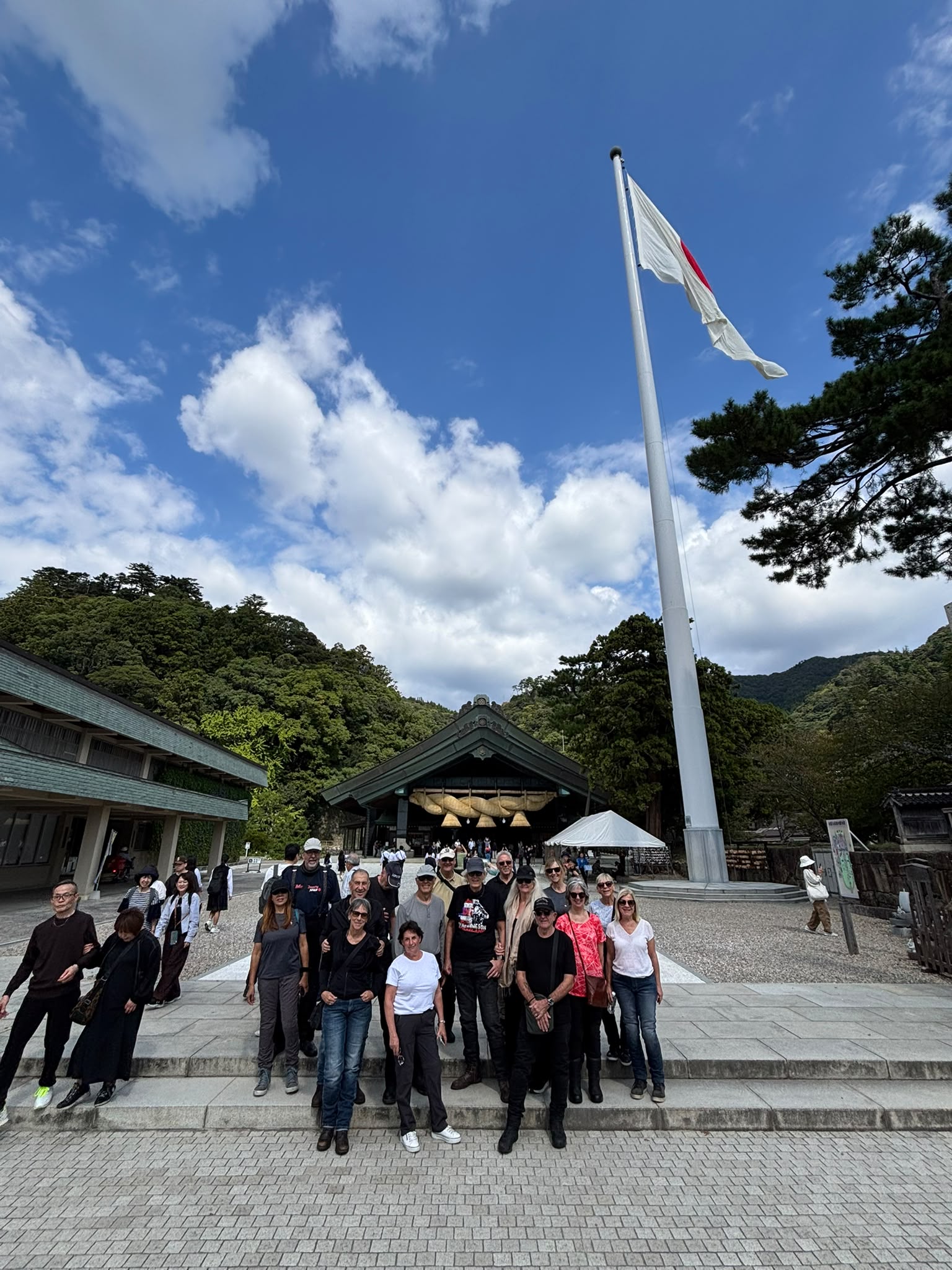 Our group outside a shrine