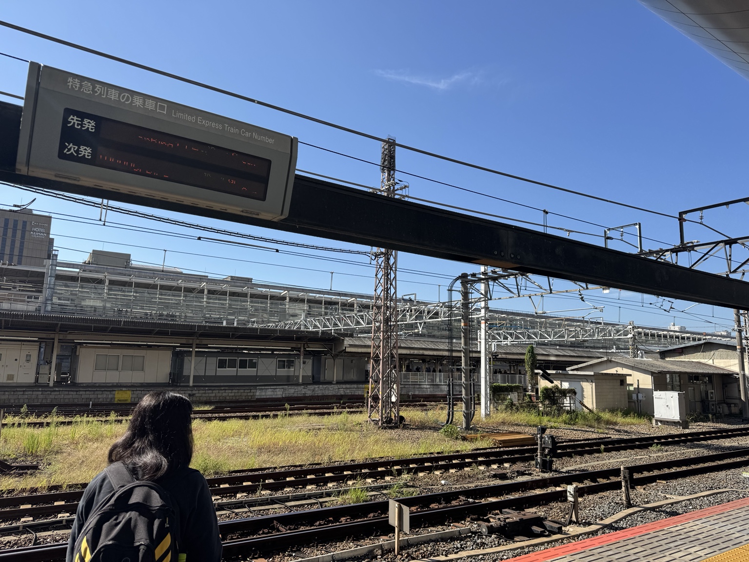 Tracks and platforms on our onward journey.