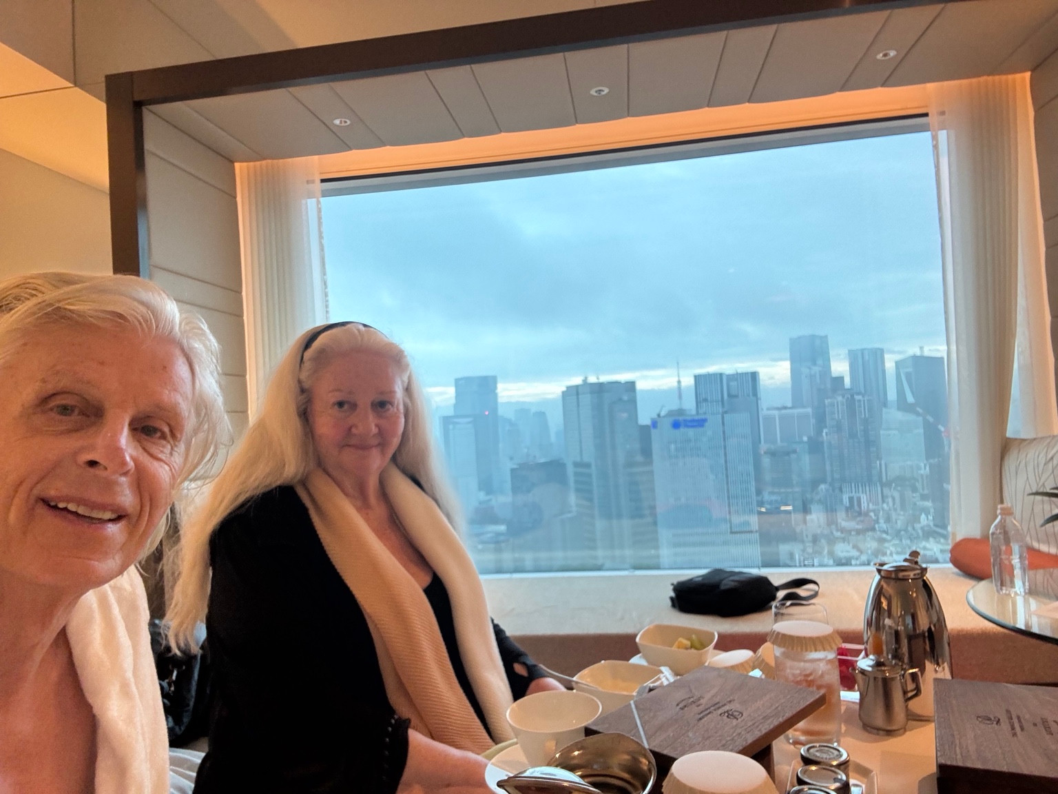 Our last breakfast in our room in Tokyo.