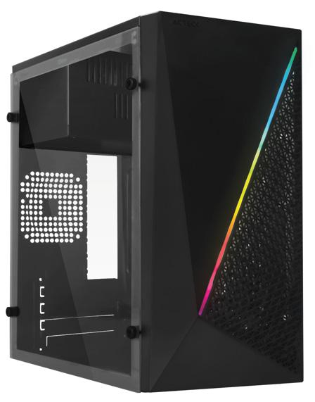 Gabinete ACTECK KIOTO GC460 RGB ESSENTIAL AC-933070