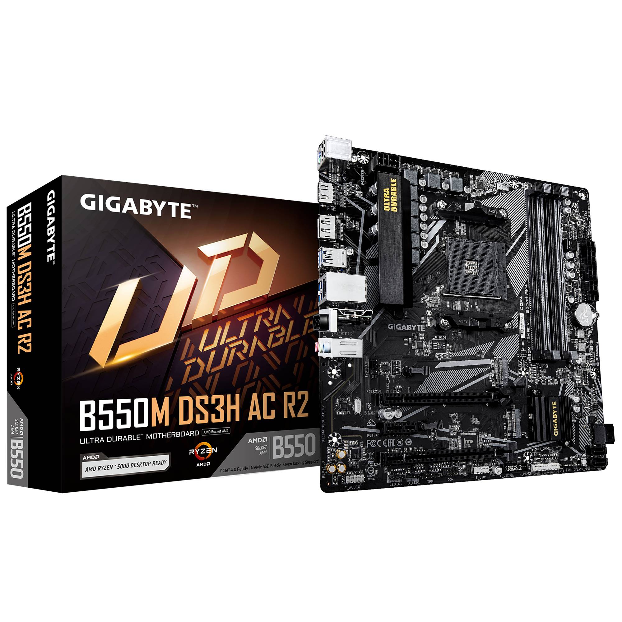 Motherboards GIGABYTE B550M DS3H AC R2