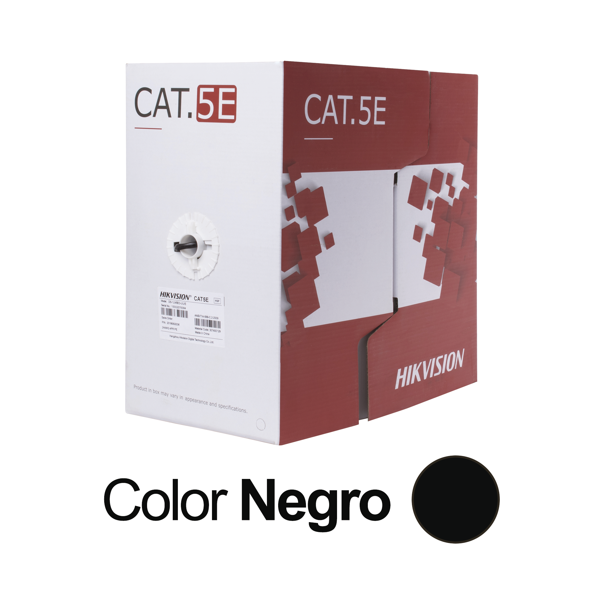 Bobina de Cable UTP 305 Metros (1000 Pies) HIKVISION DS-1LN5EO-UU/E