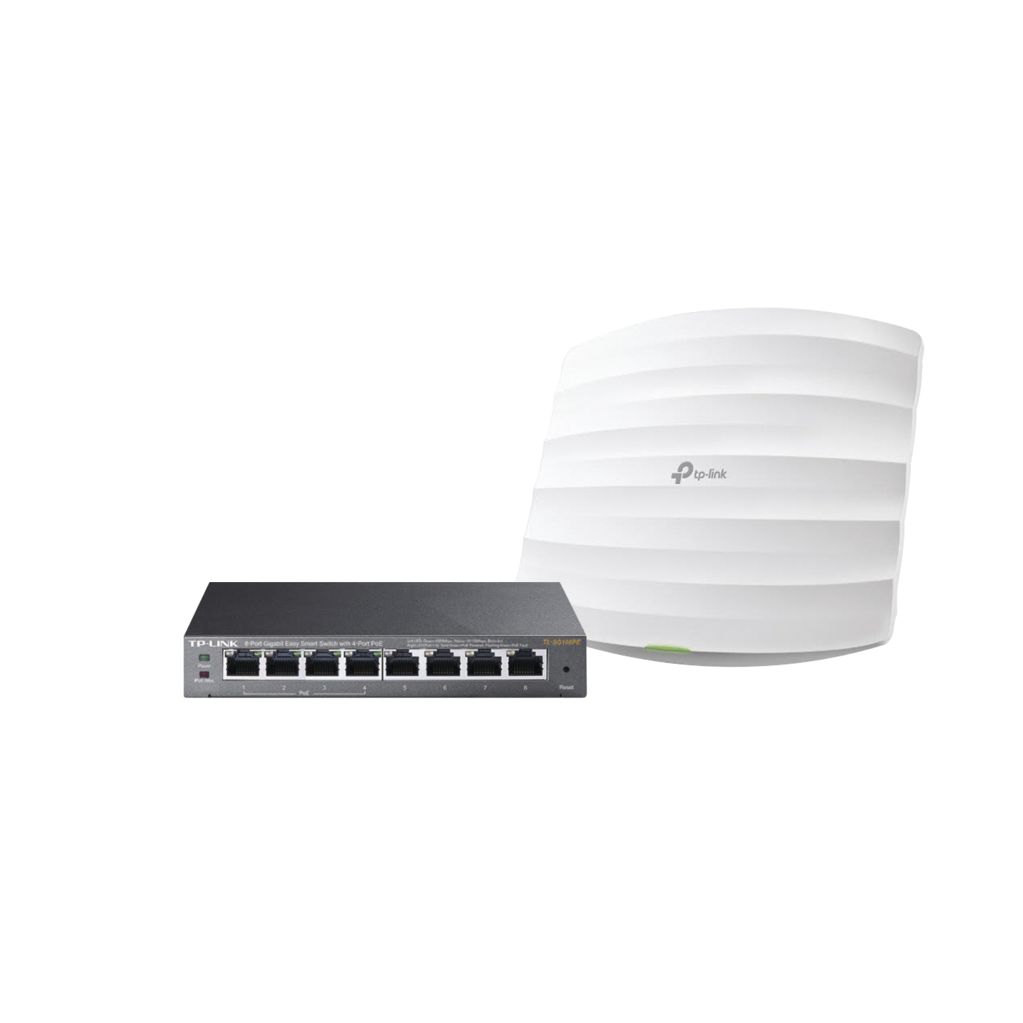 Kit de access point EAP245 y switch PoE TL-SG108PE, doble banda AC, hasta 1750 Mbps, 1 puerto Gigabit TP-LINK EAP-STARTER-KIT-245PE