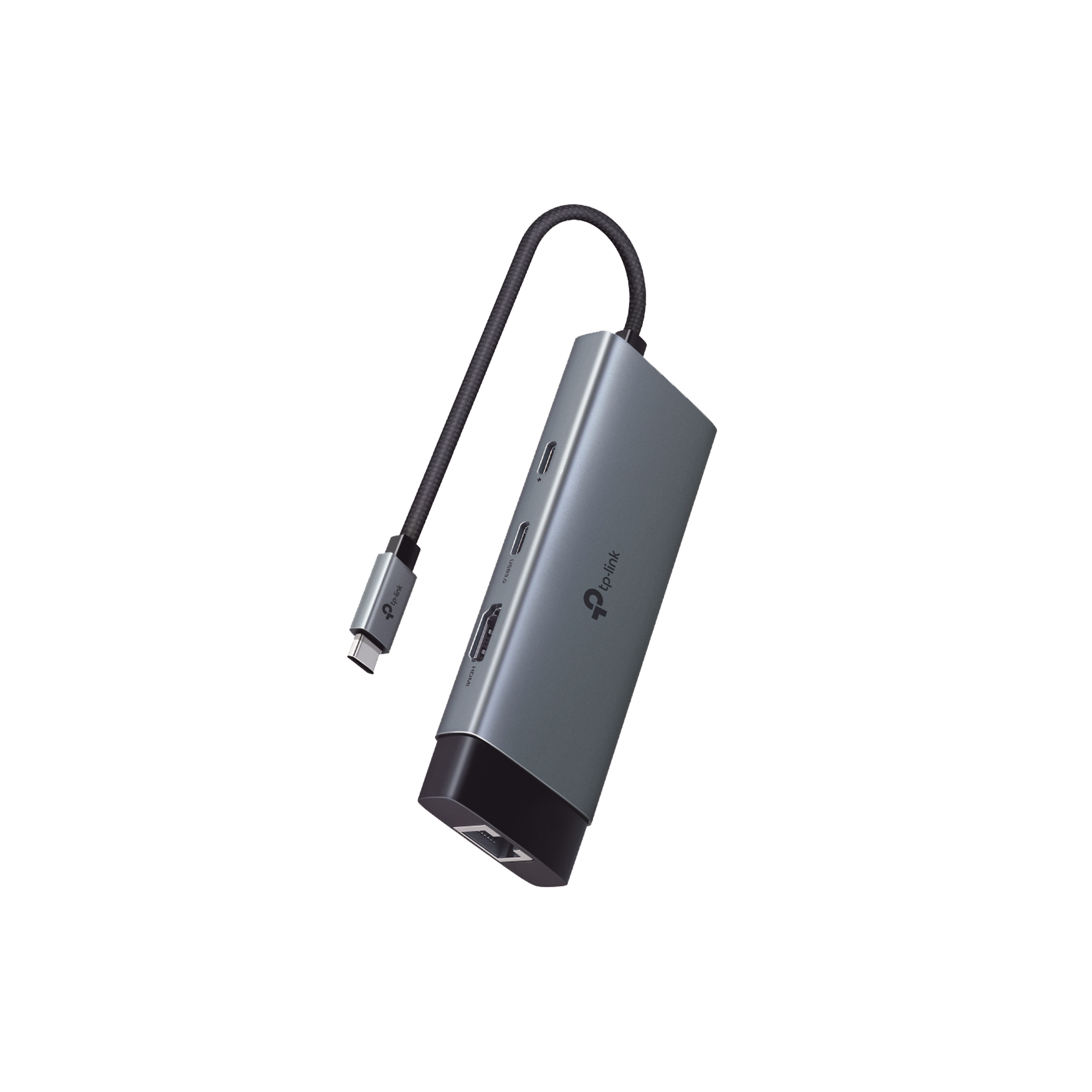 Adaptador HUB 6 en 1, 1 puerto USB-C entrada, 1 puerto HDMI 4K, 1 puerto Ethernet Gigabit, 1 puerto USB-C y 2 puertos USB-A TP-LINK UH6120C