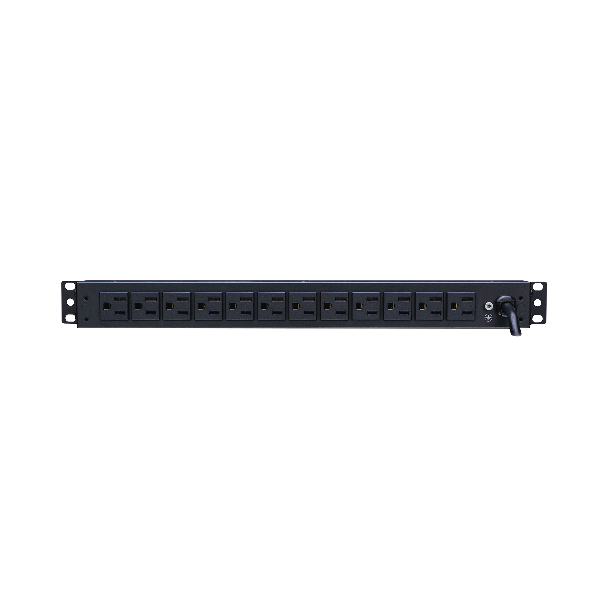 PDU Básico Para Distribución de Energía, Con 12 Tomas NEMA 5-15R Traseras, 1UR, 15 Amp, 120 Vca CYBERPOWER PDU15B12R