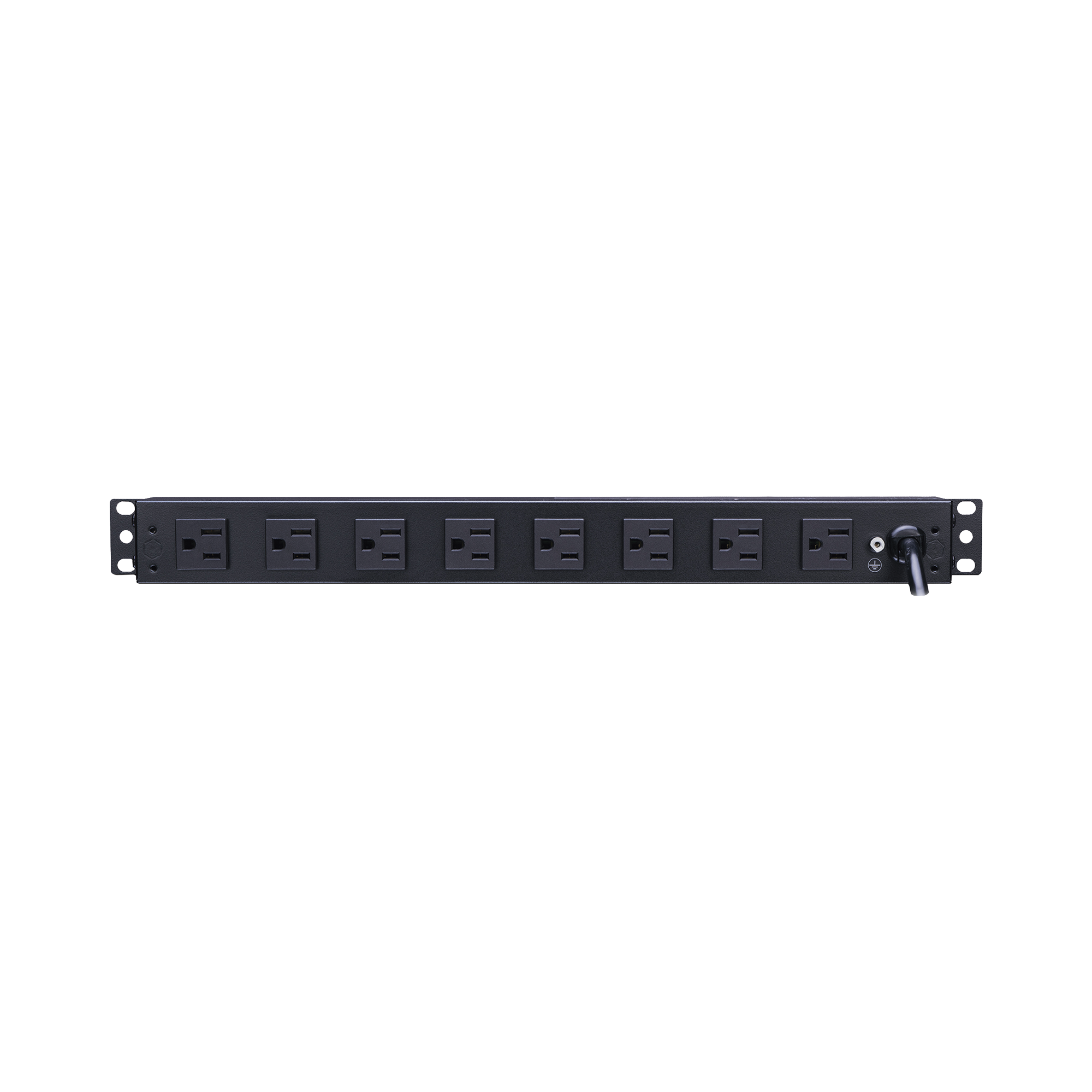 PDU Básico Para Distribución de Energía, Con 8 Tomas NEMA 5-15R Traseras, 1UR, 15 Amp, 120 Vca CYBERPOWER PDU15B8R