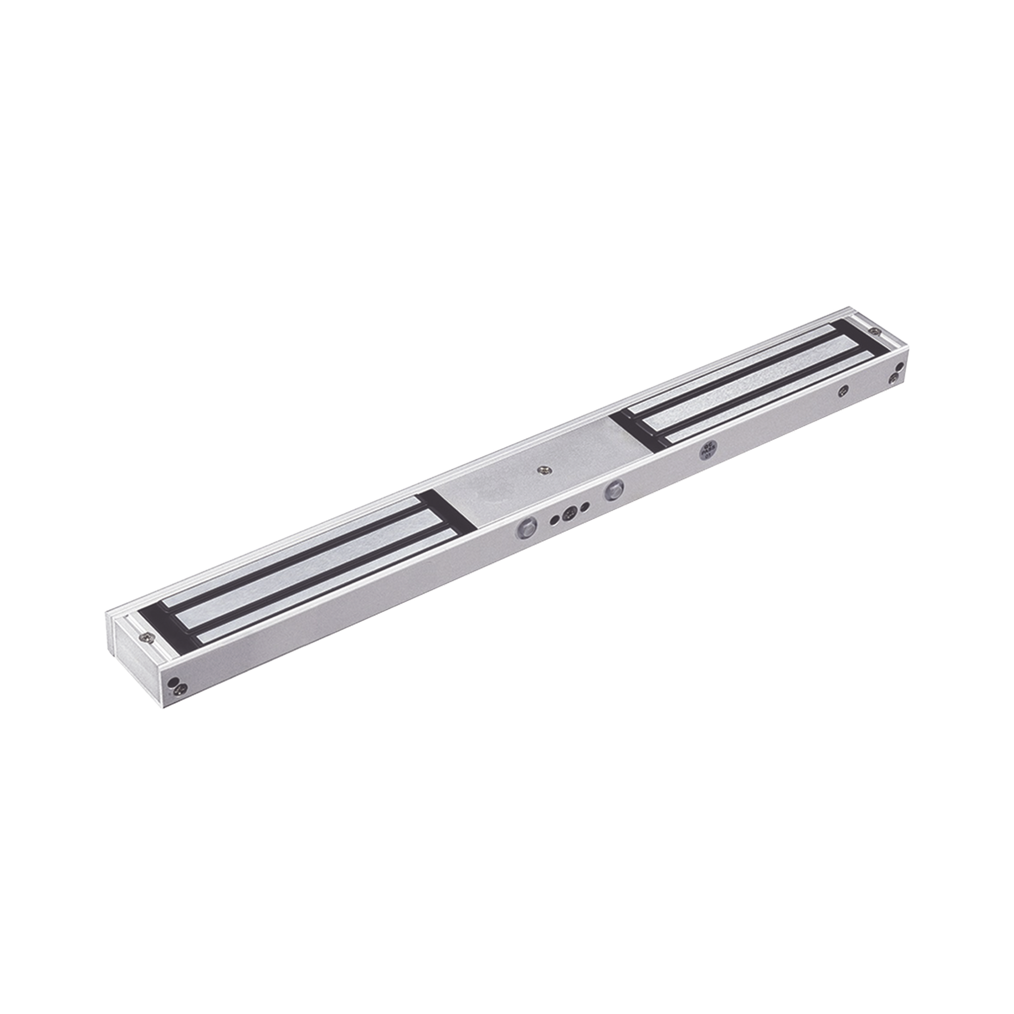 Chapa Magnética Doble para Aplicación en Puertas de Doble Hoja. 1200 lbs(x 2). LED indicador ultrabrillante ACCESSPRO MAG1200NDLED