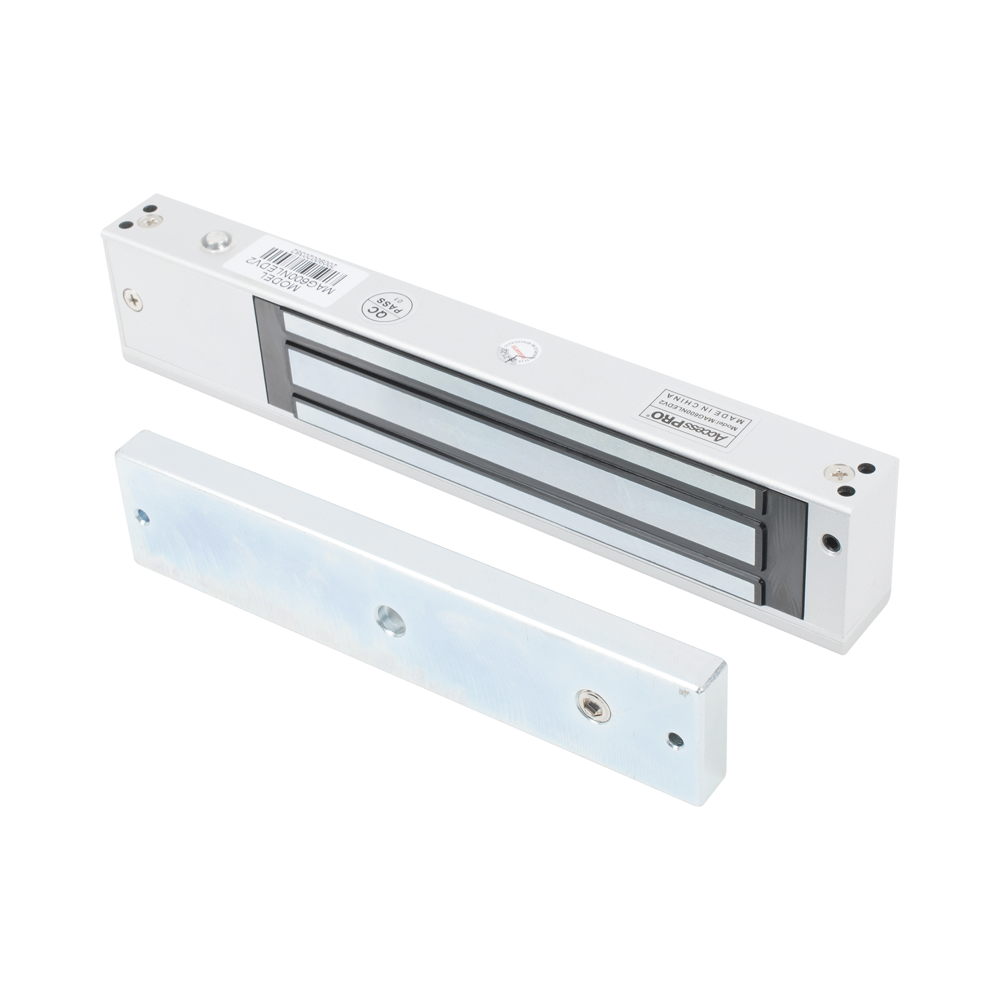 Chapa magnética 600 lbs con LED Ultra-brillante/ Libre de Magnetismo Residual ACCESSPRO MAG600NLEDV2