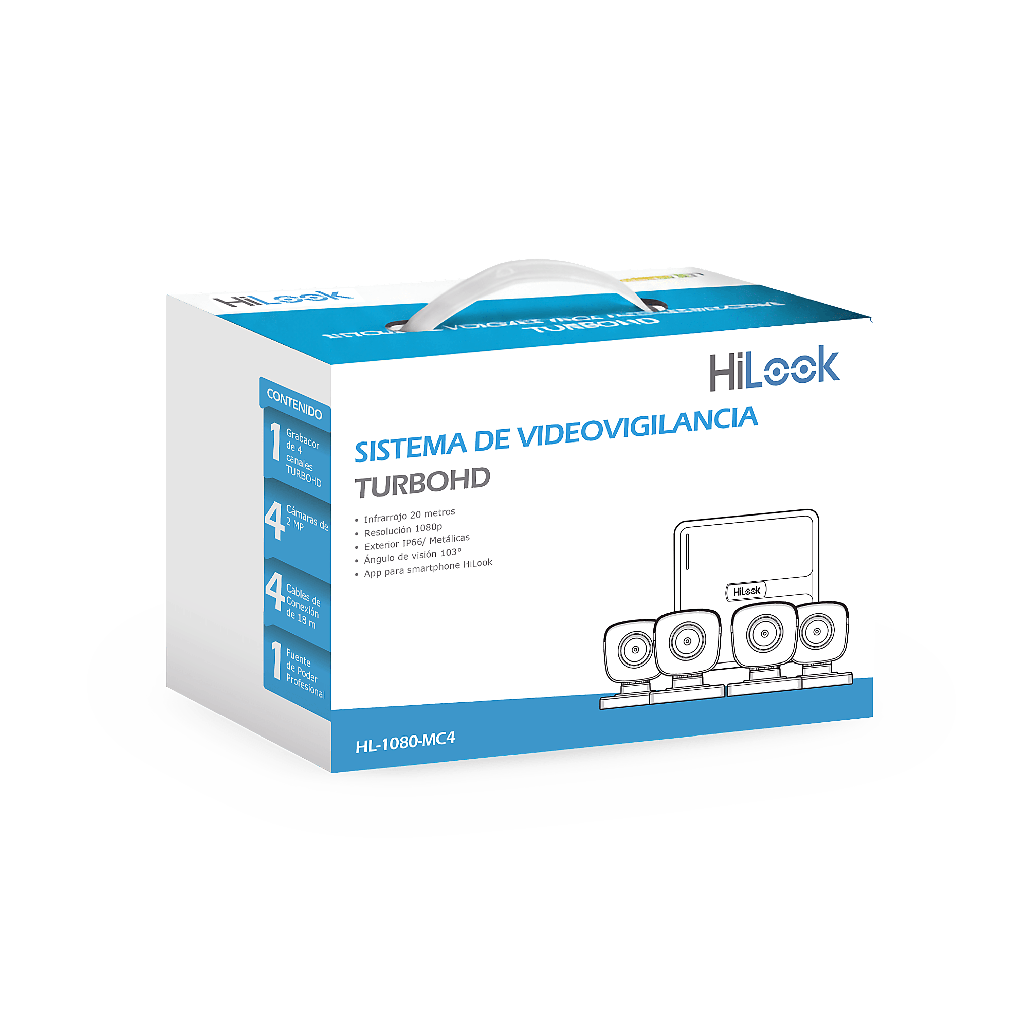 KIT TurboHD 1080p HiLook by HIKVISION HL-1080-MC4