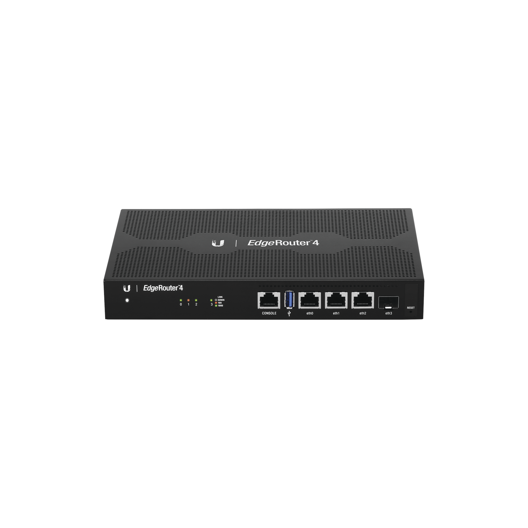 EdgeRouter 4, con 3 puertos 10/100/1000 Mbps + 1 puerto SFP, con funciones avanzadas de ruteo UBIQUITI ER-4