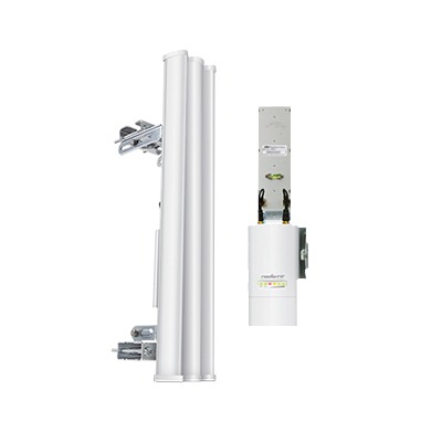 Antena sectorial para radio estaciones base airMAX de 90 grados de cobertura horizontal, 5 GHz (5.15-5.85 GHz) de 20 dBi UBIQUITI AM-5G20-90
