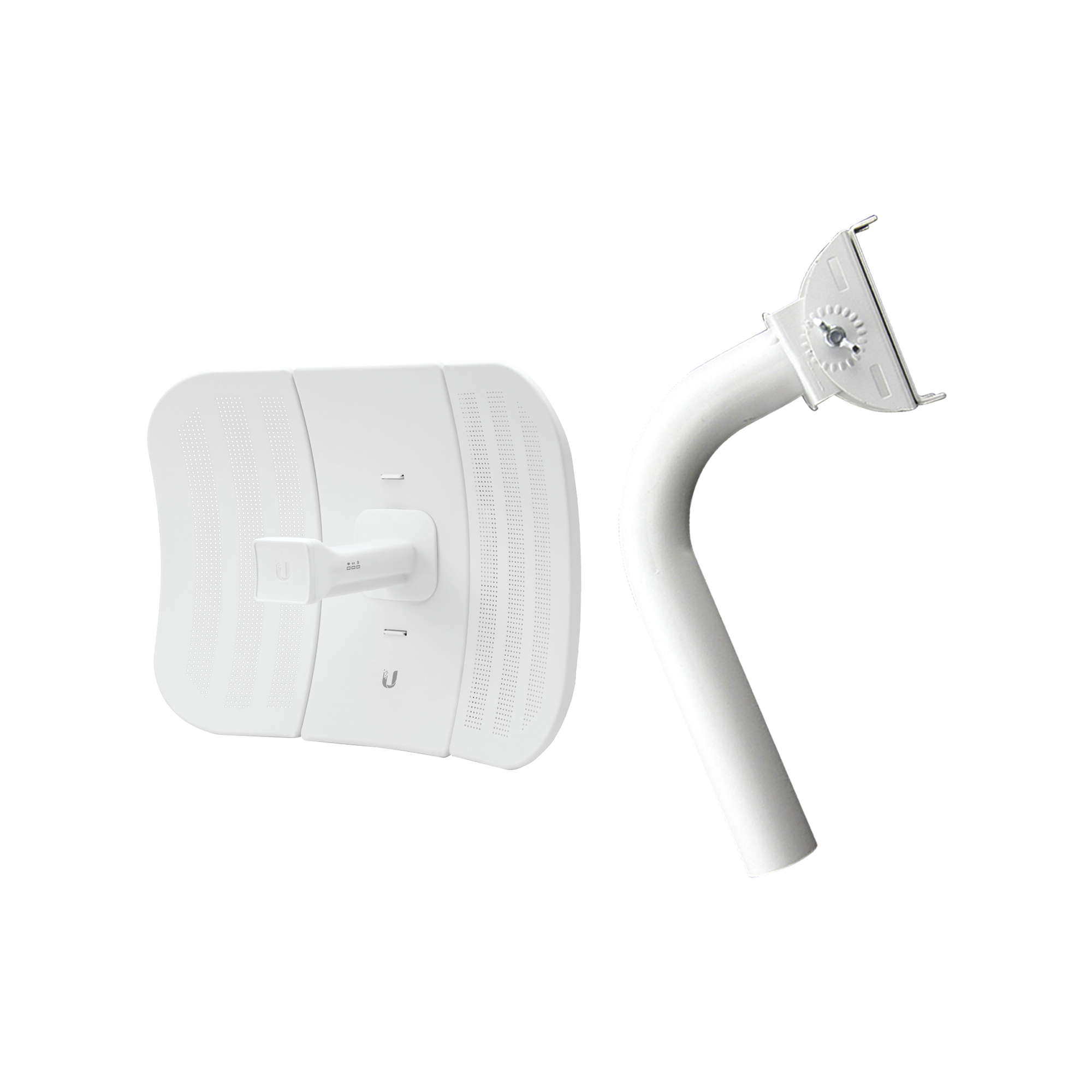 LiteBeam airMAX M5 CPE hasta 100 Mbps, 5 GHz (5150 - 5875 MHz) con antena integrada de 23 dBi, incluye montaje universal UMOUNT UBIQUITI LBE-M5-23-U