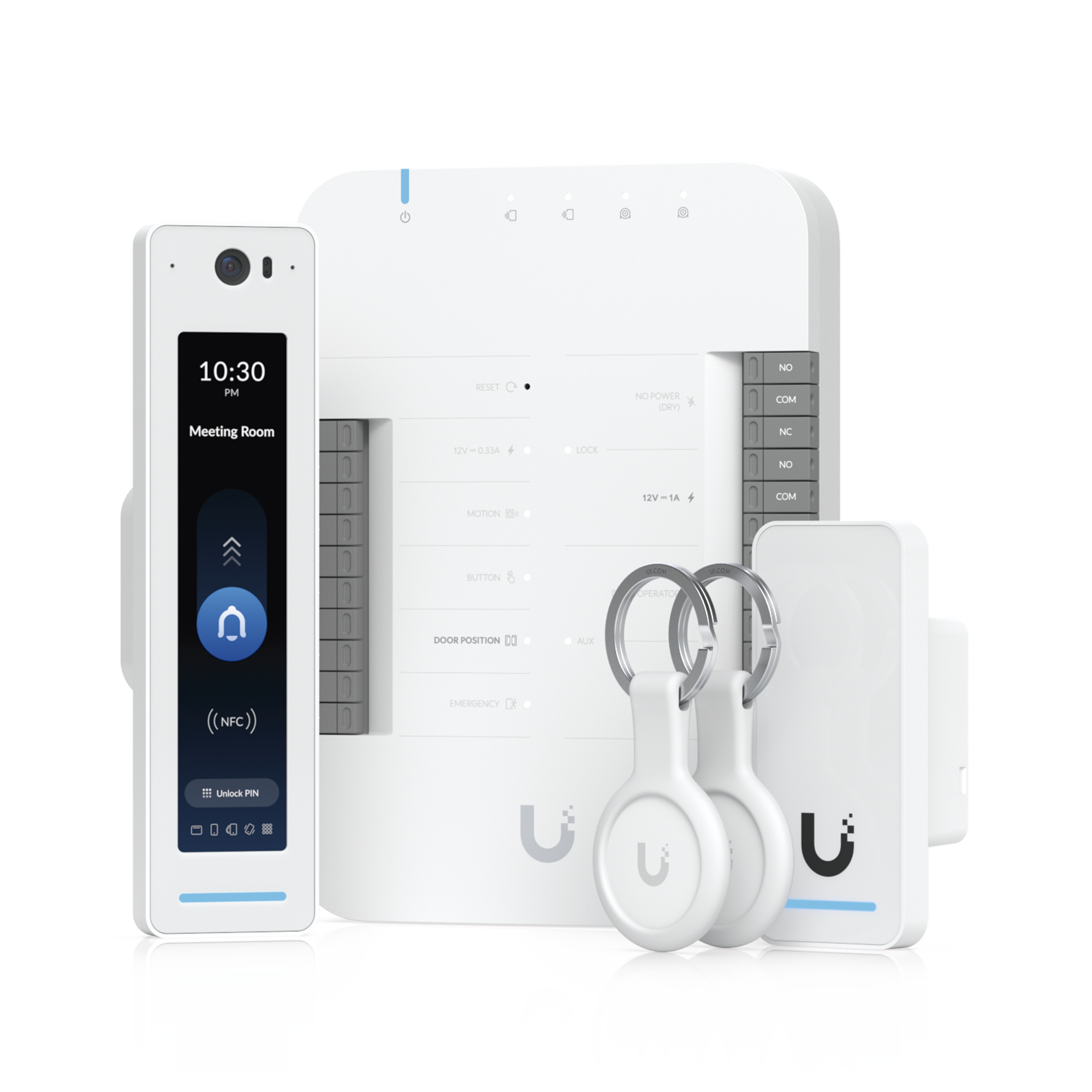 UniFi Access Kit de Inicio Gen2 Profesional para 1 puerta, (1) Lector NFC con pantalla táctil, audio 2 vías y cámara UBIQUITI UA-G2-SK-PRO