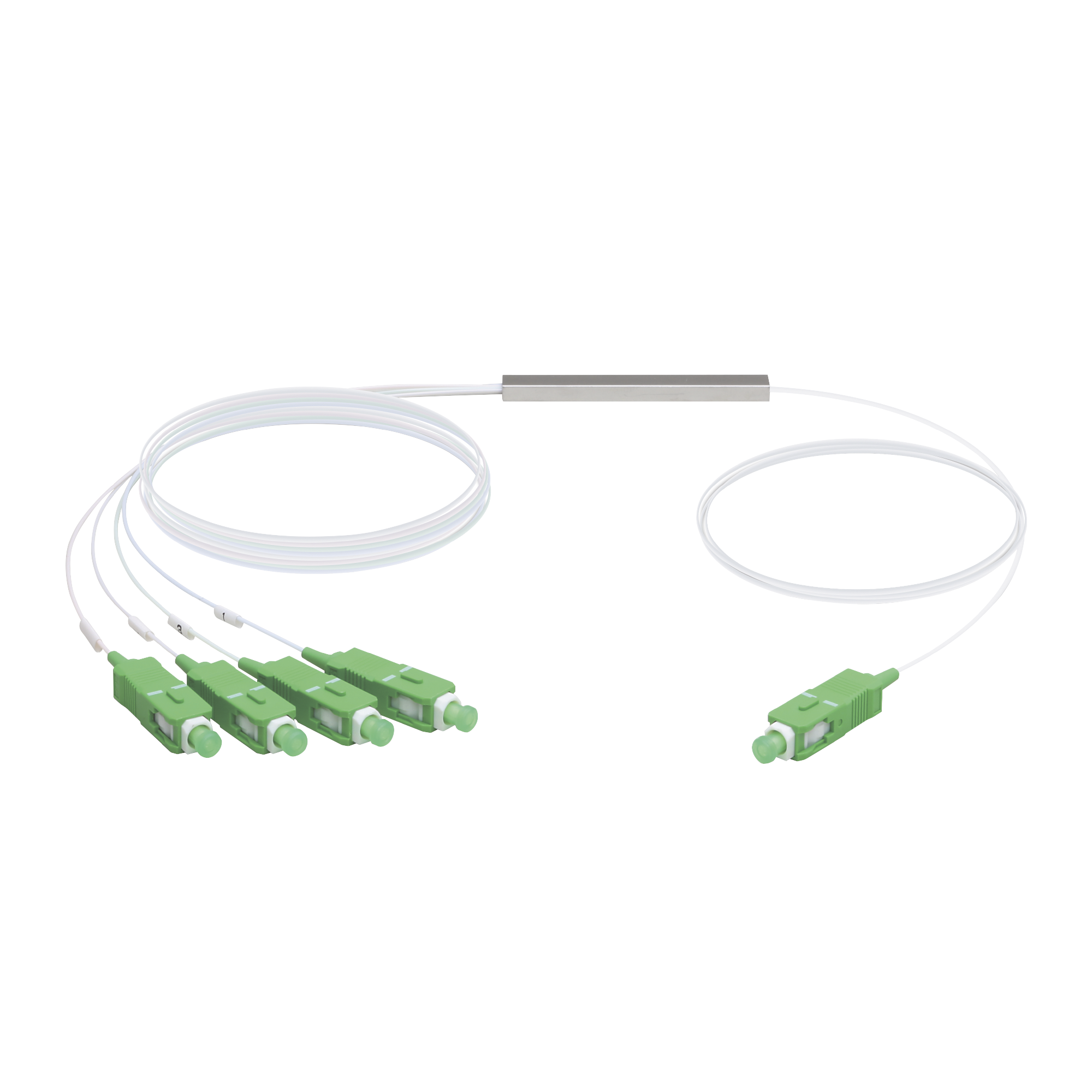 UFiber Splitter (Divisor Óptico) PLC 1 x 4, con conectores SC/APC UBIQUITI UF-SPLITTER-4