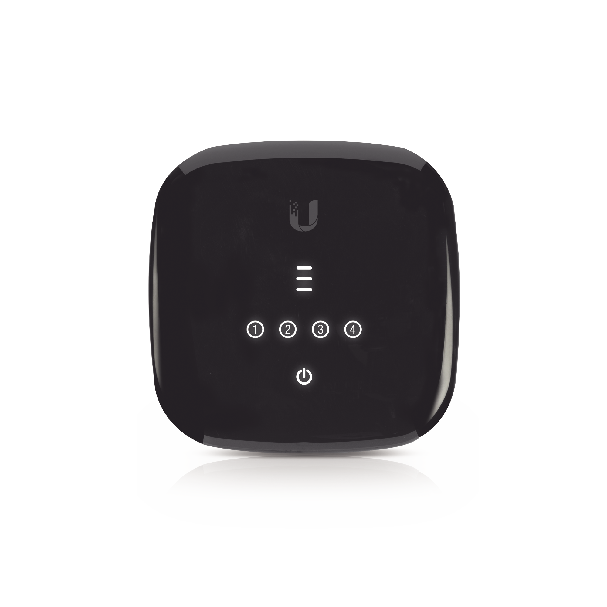 UFiber WiFi 802.11n GPON ONU, Unidad de red óptica con 1 puerto WAN GPON (SC/APC) + 4 puertos LAN Gigabit Ethernet UBIQUITI UF-WIFI