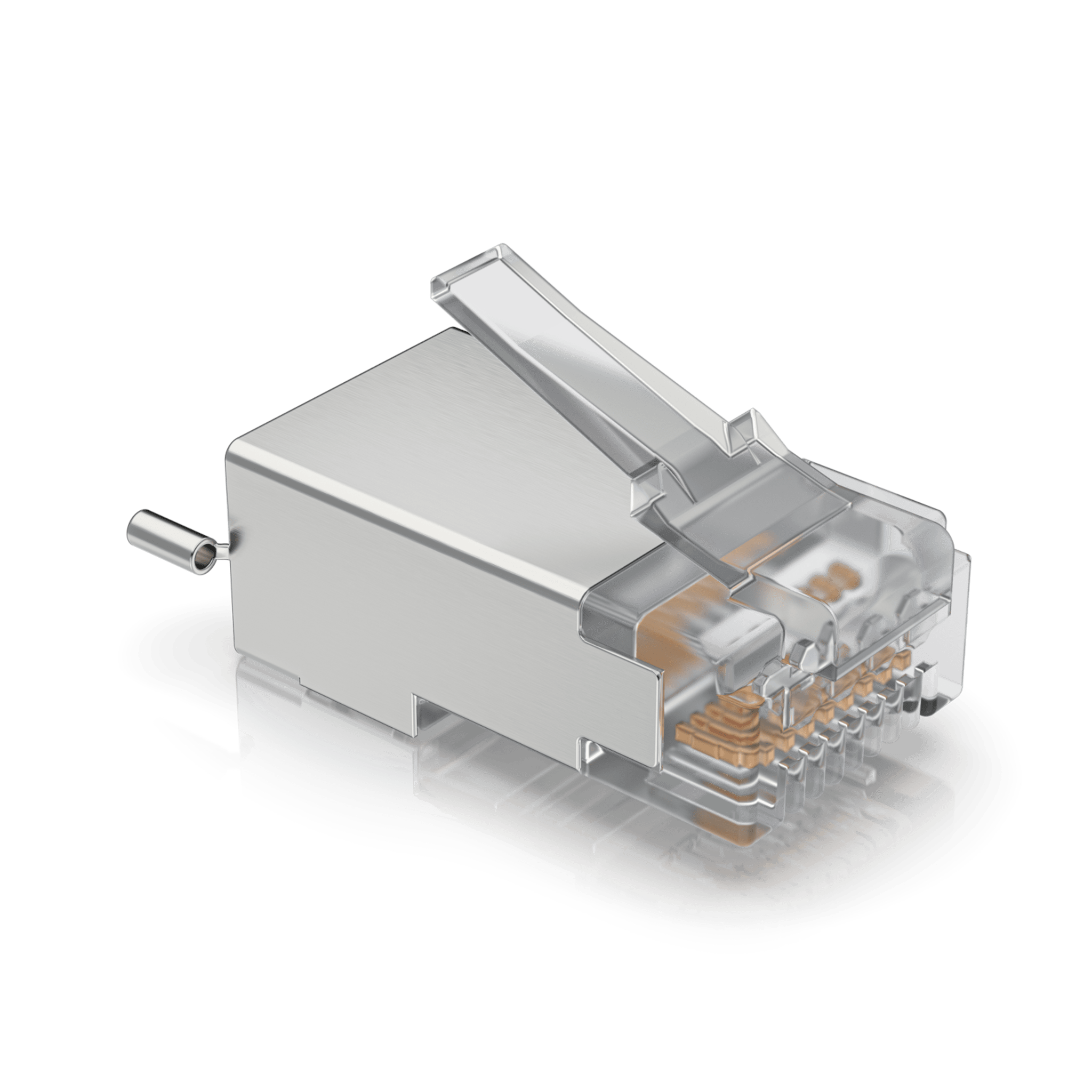 Paquete de 100 Conectores RJ45 Blindados Dise?ados para Cables Ethernet UISP (UISP Cable Pro y Cable Carrier) UBIQUITI UISP-CONNECTOR-SHD