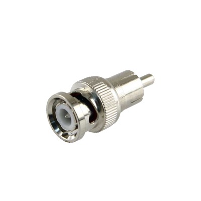 Adaptador en Línea para 75 Ohm, de Conector BNC Macho a RCA Macho en Aplicaciones de Audio-Video para Cámaras, Monitores y EPCOM TITANIUM TT-RG-01