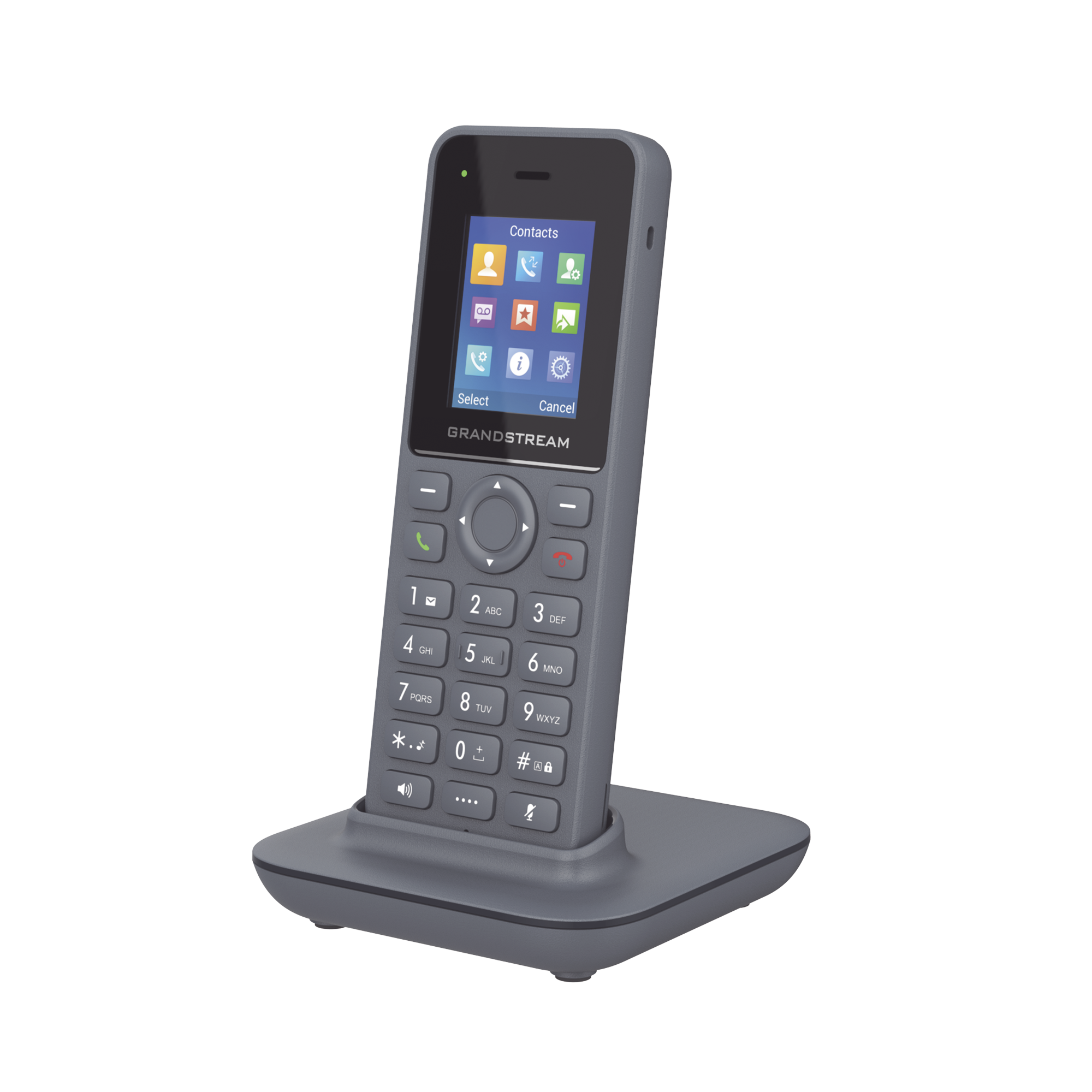 Teléfono Inalámbrico DECT HD, Hasta 20 cuentas SIP por sistema, Conferencia de audio de 3 vías, Audio HD GRANDSTREAM DP725