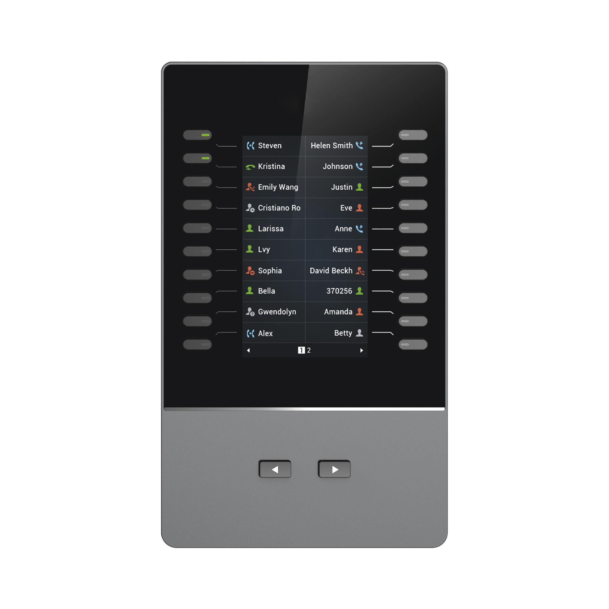 Modulo de extensión para modelos GRP2615, GRP2624, GRP2650 & GRP2670 y al Videoteléfono IP GXV3350 & GXV3450 de Grandstream. GRANDSTREAM GBX-20