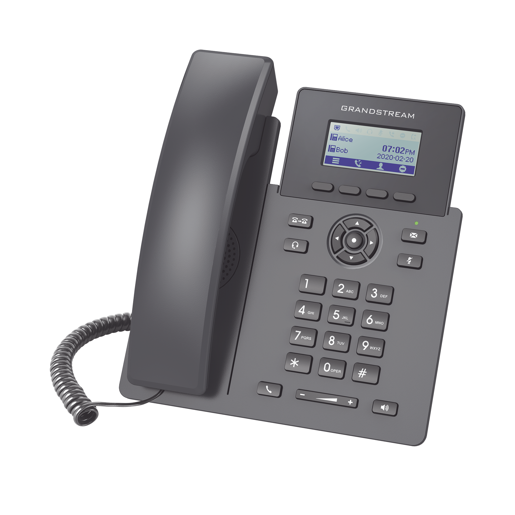 Teléfono IP Grado Operador, 2 líneas SIP con 2 cuentas, codec Opus, IPV4/IPV6 con gestión en la nube GDMS GRANDSTREAM GRP-2601