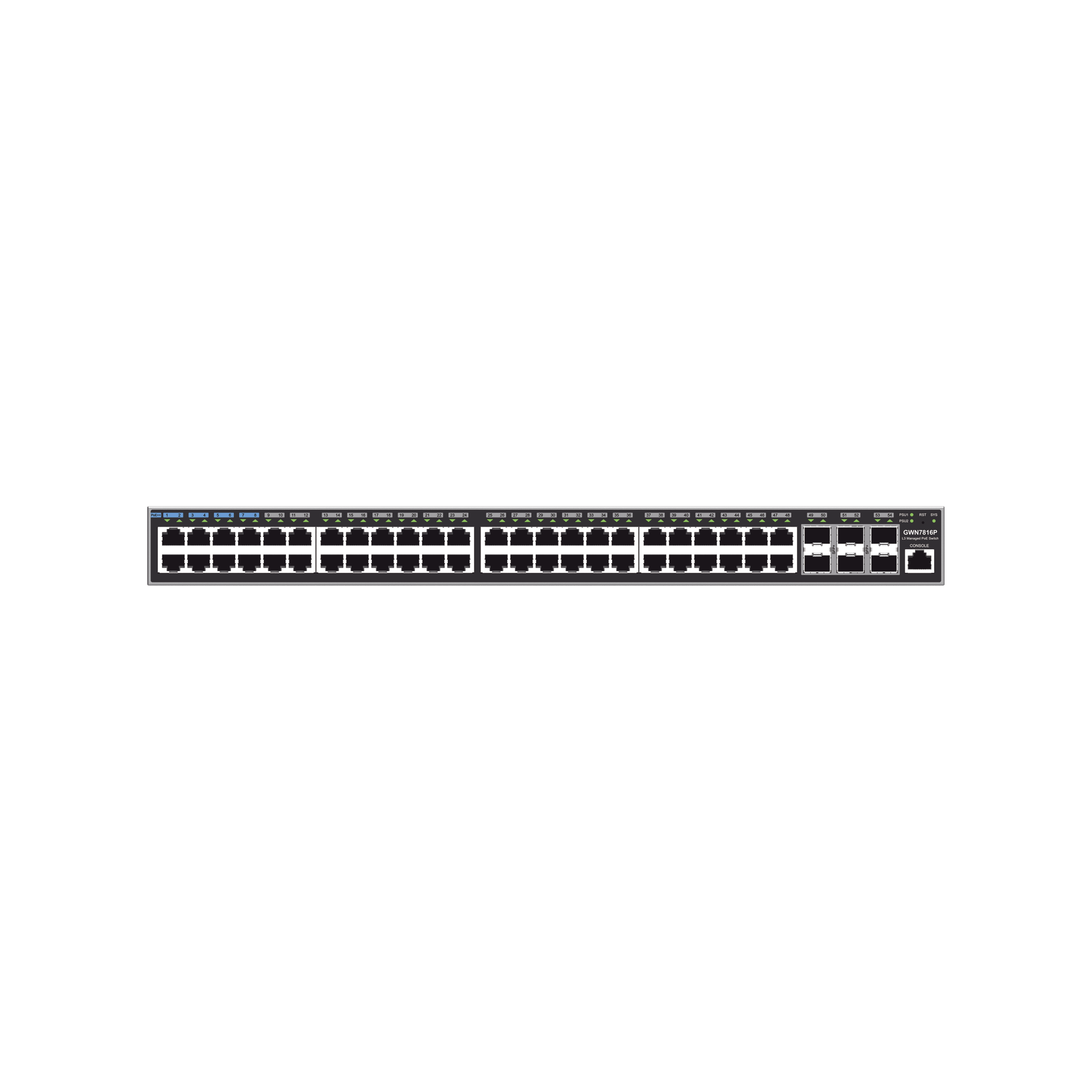 Switch Capa 3 PoE+ Administrable GRANDSTREAM GWN7816P